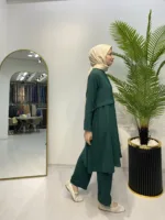 Bağcık Detaylı Tunik Pantolon Takım - Görsel 6