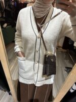 Angora hırka / krem rengi - Görsel 2